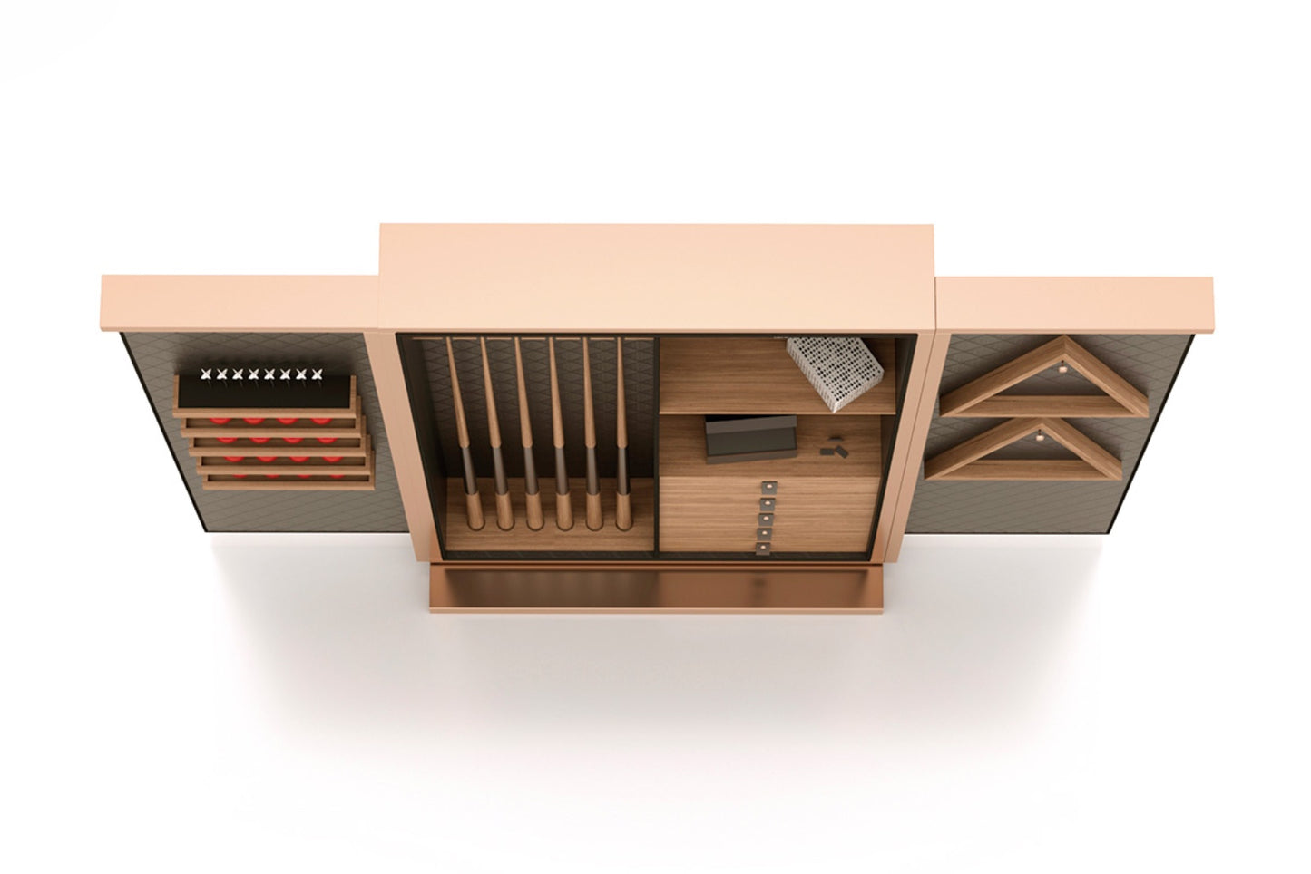 Billiard Cue Cabinet