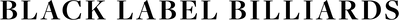 Black Label Billiards Logo Black