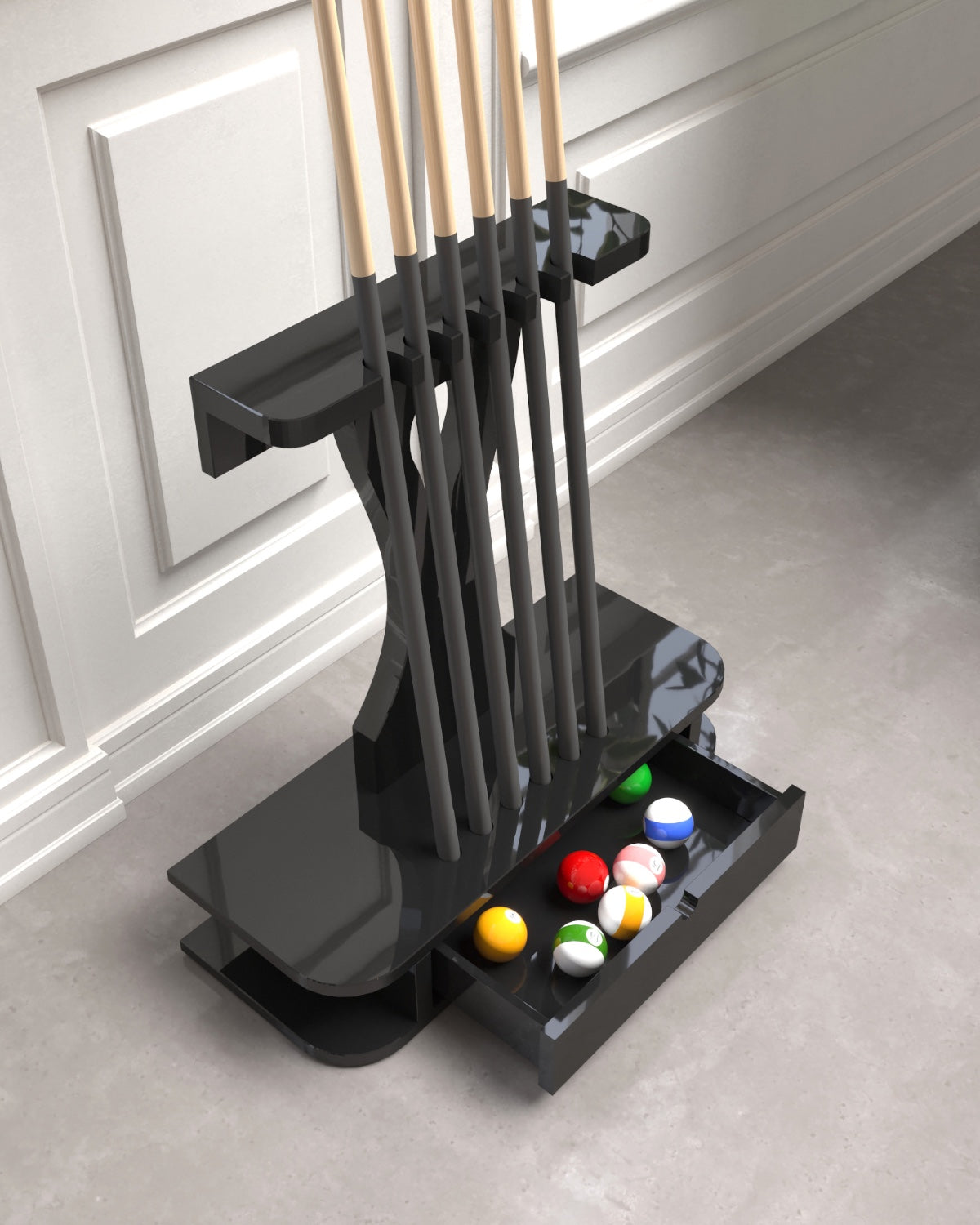 Cadence Floor Cue Rack
