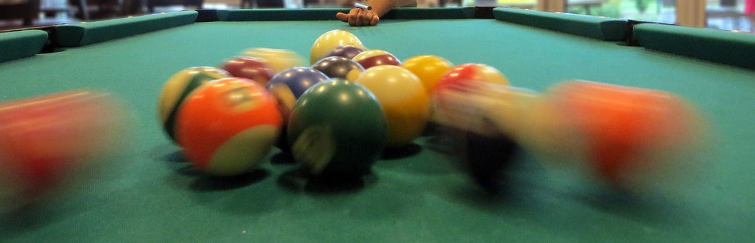 How fast does the cue ball really travel on a typical break shot?