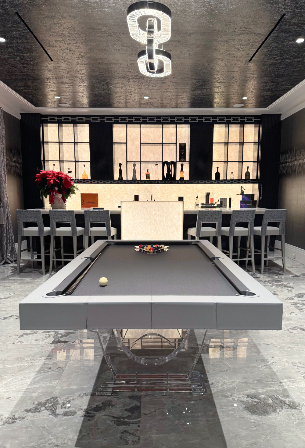 Nairobi Leather Pool Table