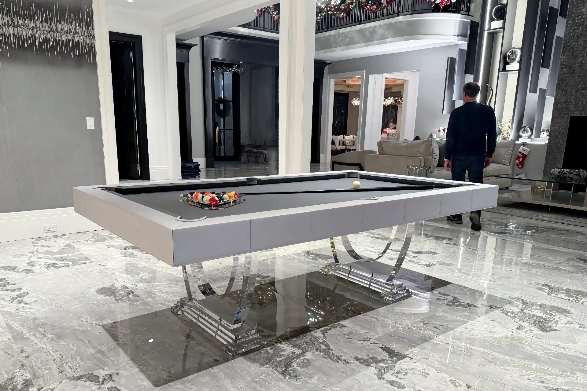 Nairobi Leather Pool Table