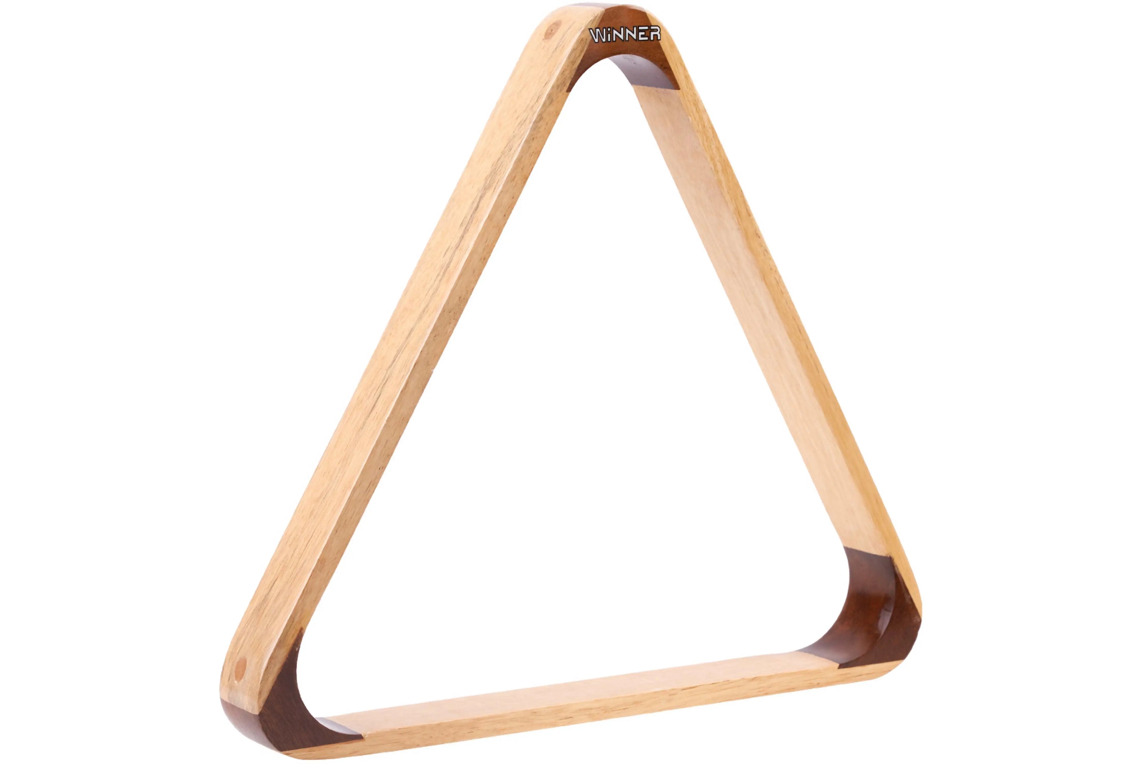 Classic Two-Tone Wood Billiard Triangle Rack