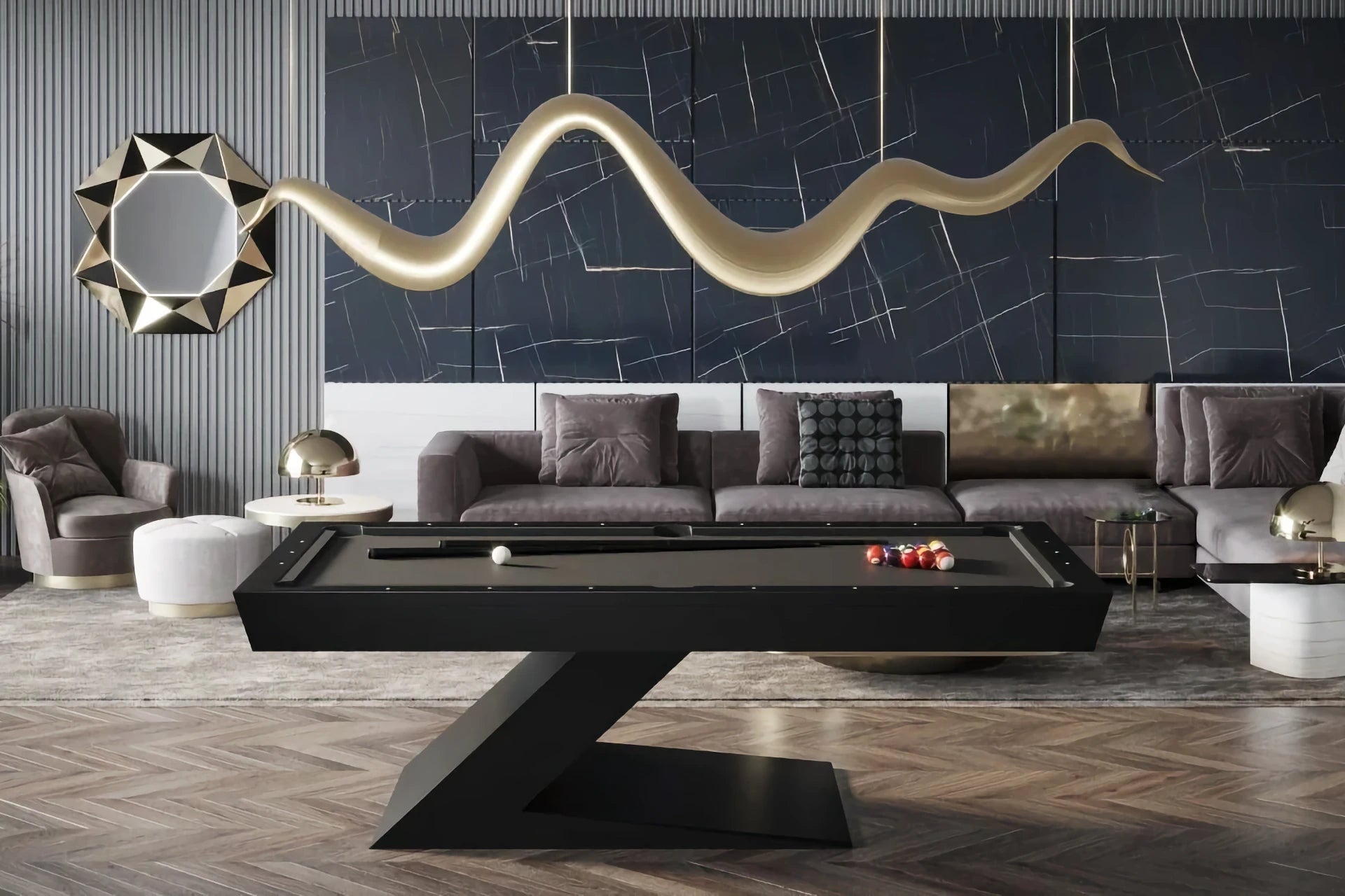 Wengen Pool Table
